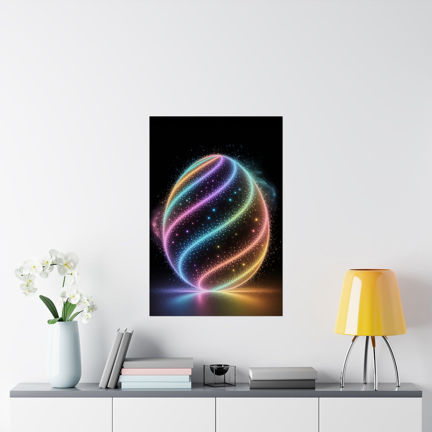 Easter Poster Bioluminescent Easter Egg Wall Art Easter Decor Easter Decoration