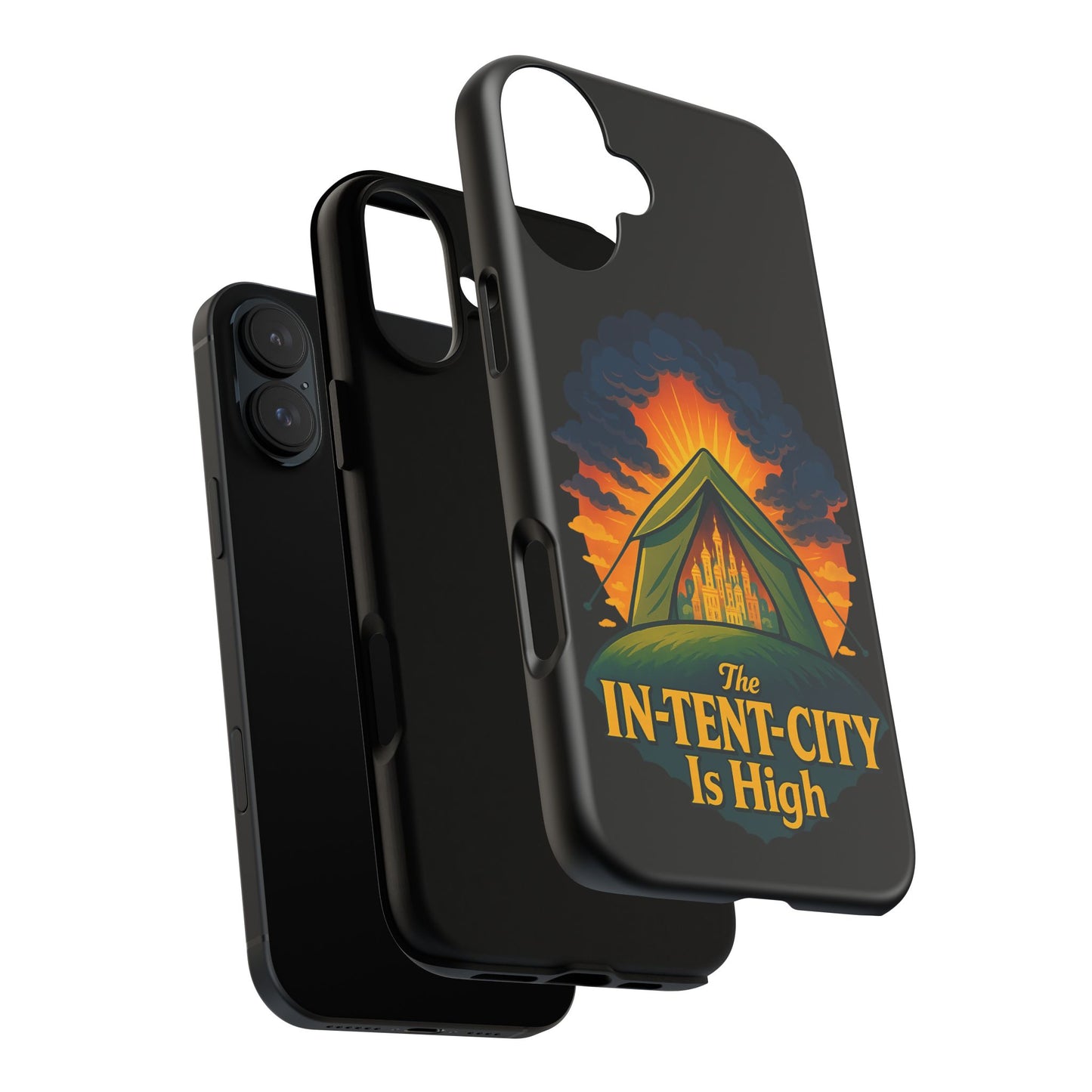 iPhone Case - The In-Tent-City is High Design Intense Phone Case Funny Intensity iPhone Case