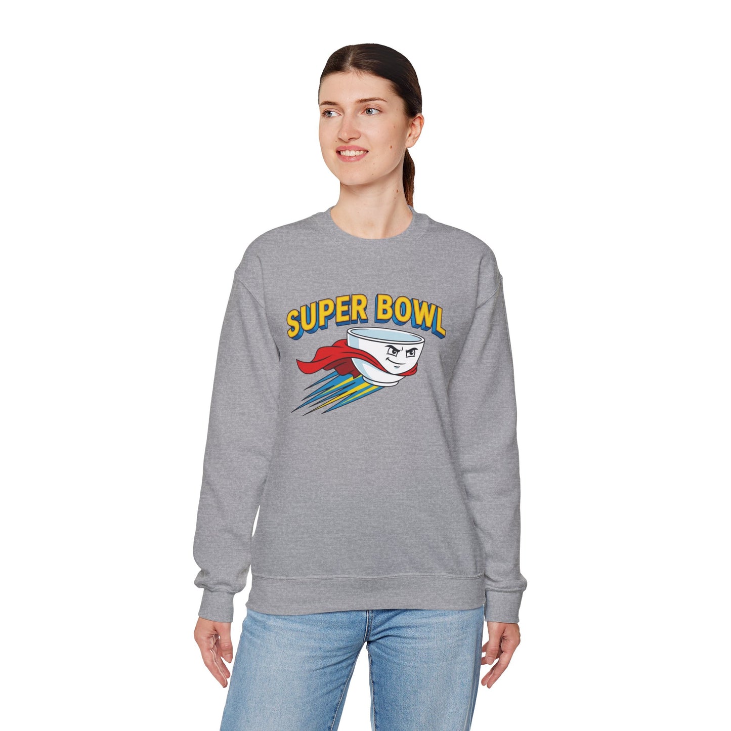 Super Bowl Sweatshirt, Funny Super Bowl Shirt, Football Party Sweatshirt, Game Day Crewneck, Bowl Pun Sweatshirt, Unisex Graphic Crew