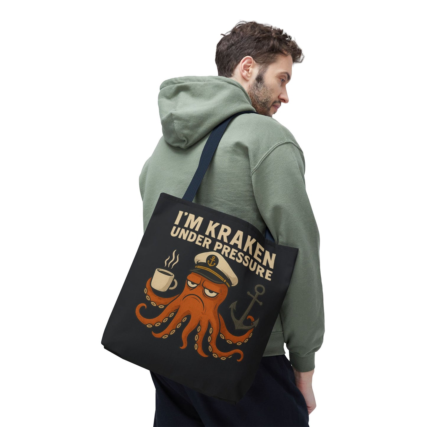 Stressed Octopus Tote Bag Nautical Bag Beach Tote Ocean Reusable Bag Seaside