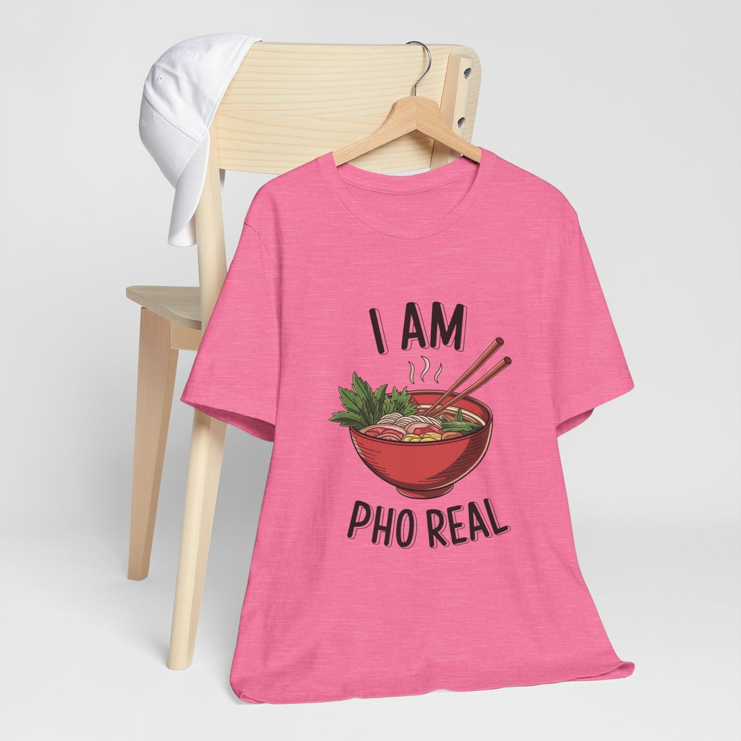I Am Pho Real T-Shirt | Funny Pho Noodle Bowl Tee, Vietnamese Food Pun Shirt, Ramen & Noodle Lover Gift, Cute Asian Cuisine Graphic Top