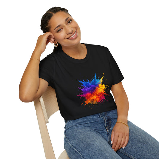 Color Burst Paint Splash Shirt – Vibrant Abstract Art Tee for Creatives & Color Lovers Colorful Apparel