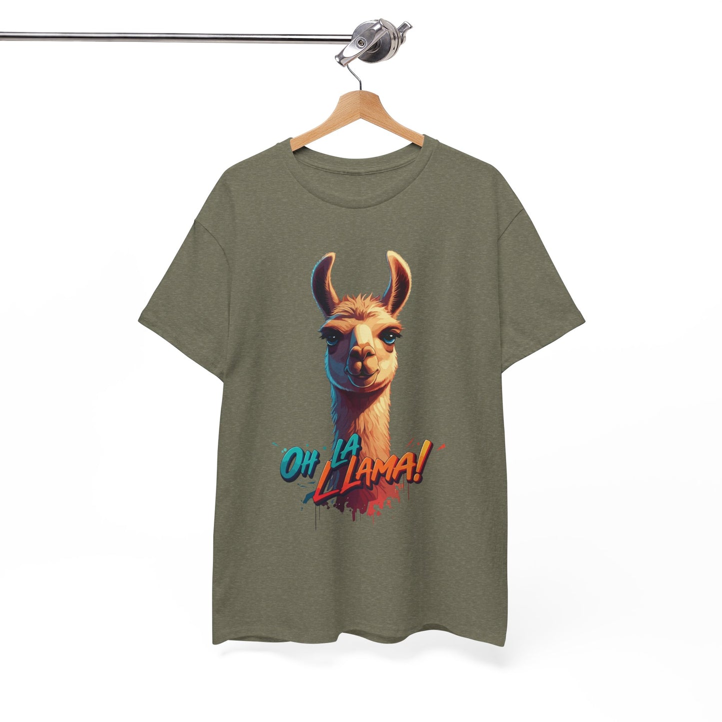 Oh la Llama Graphic Tee | Fun Llama T-Shirt, Cute Animal Lover Shirt, Llama Lover Gift, Quirky Party Tee, Trending Llama Fashion