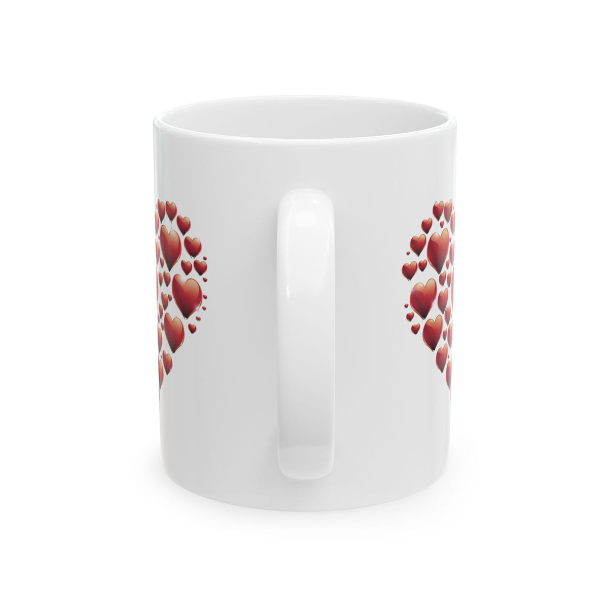 Valentine Heart Mug, Love Coffee Mug, Romantic Gift For Her, Cute Heart Coffee Cup, Anniversary Gift, Valentine Gift Idea, Couple Mug