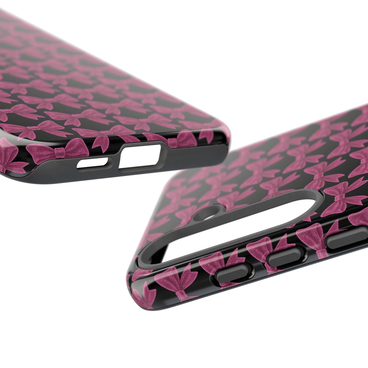 Pink Bow Samsung Case Coquette Aesthetic Phone Cover Cute Girly Phone Case Glossy Y2K Accessory Kawaii Samsung Case Gift