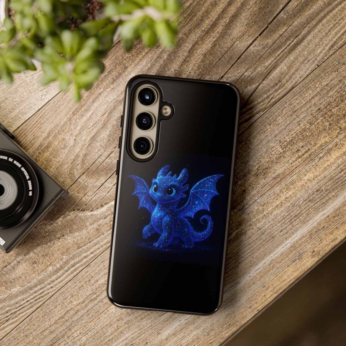 Galaxy Dragon Samsung Case - Fantasy Starry Night Art for Galaxy Phone | Cute Cosmic Dragon Phone Cover Gift for Her or Him