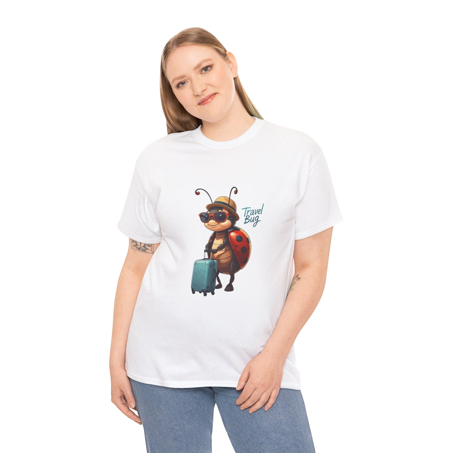 Travel Bug T-Shirt – Cute Ladybug Travel Tee | Funny Wanderlust Shirt for Travel Lovers | Unisex Graphic Tee Gift for Adventurers