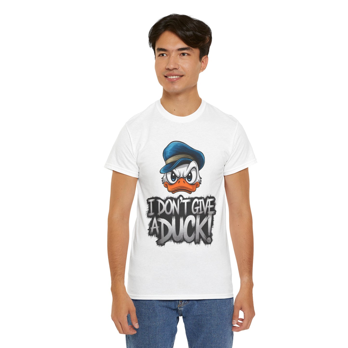 I Don’t Give a Duck Shirt – Funny Grumpy Duck Tee – Sarcastic Animal Graphic Shirt – Unisex Gift for Duck Lovers & Meme Fans