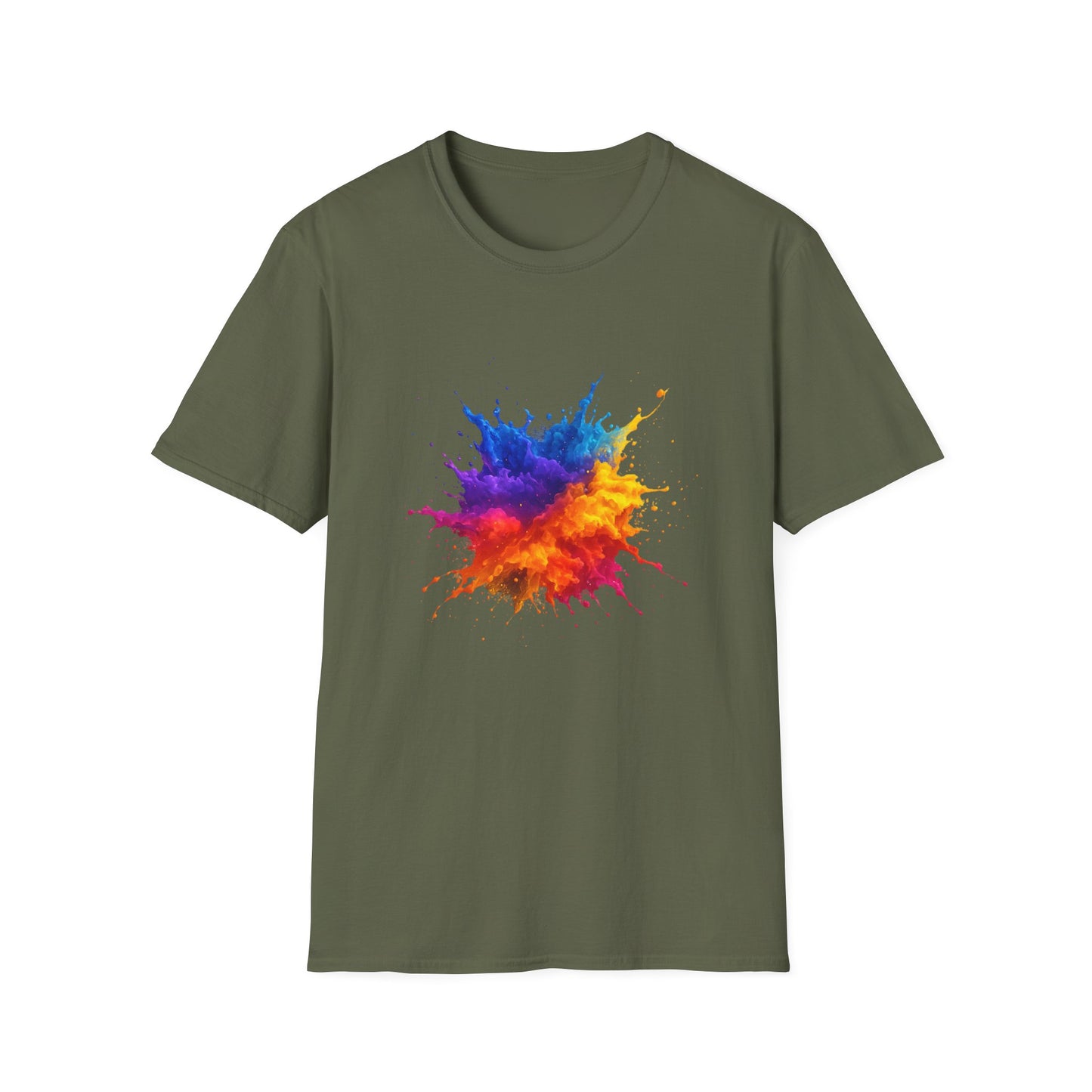 Color Burst Paint Splash Shirt – Vibrant Abstract Art Tee for Creatives & Color Lovers Colorful Apparel