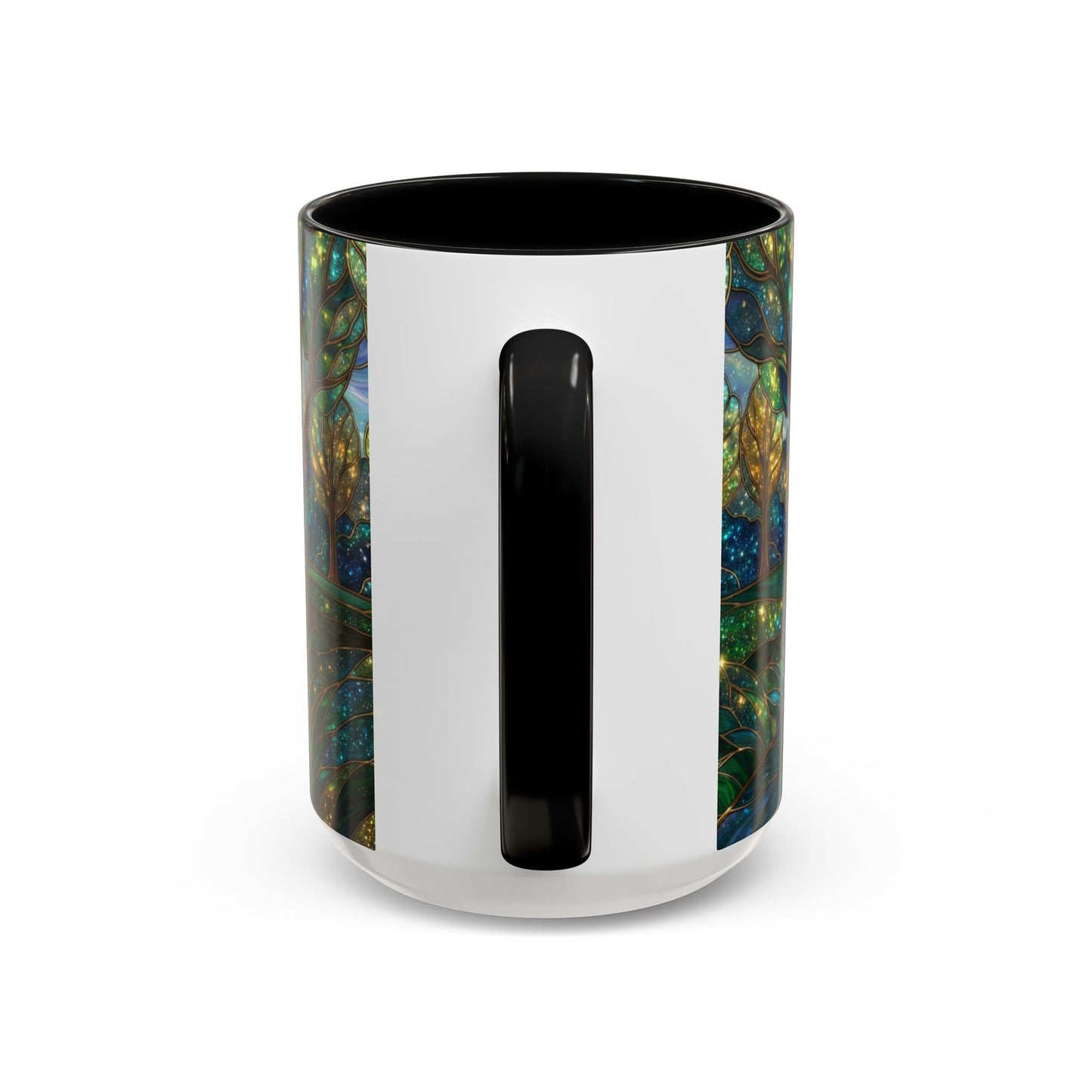 Stained Glass German Shepherd Mug, Dog Lover Coffee Mug, German Shepherd Art Cup, Pet Memorial Gift, Colorful Dog Mug, Nature Art Mug