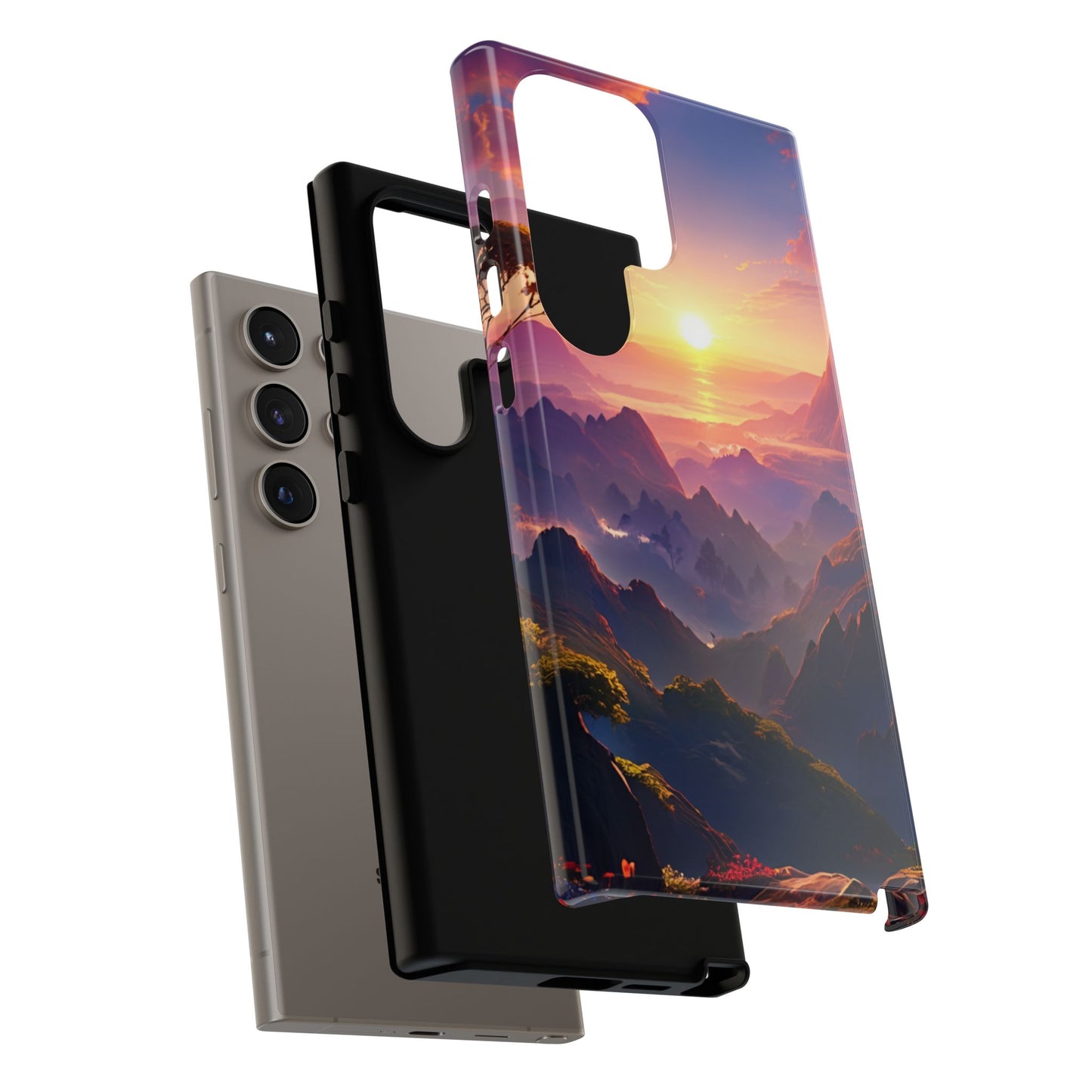 Samsung Tough Case Sunset Landscape Illustration