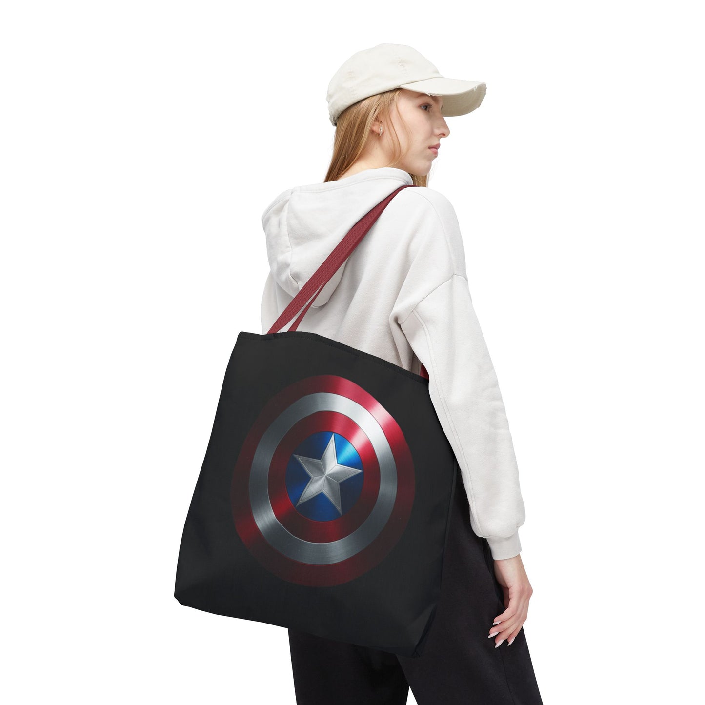 Heroic Shield Tote Bag - Stylish Marvel-Inspired Carryall for Fans