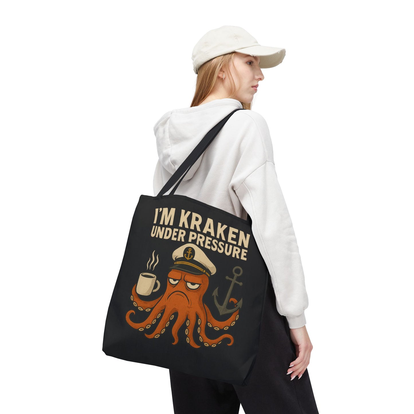 Stressed Octopus Tote Bag Nautical Bag Beach Tote Ocean Reusable Bag Seaside