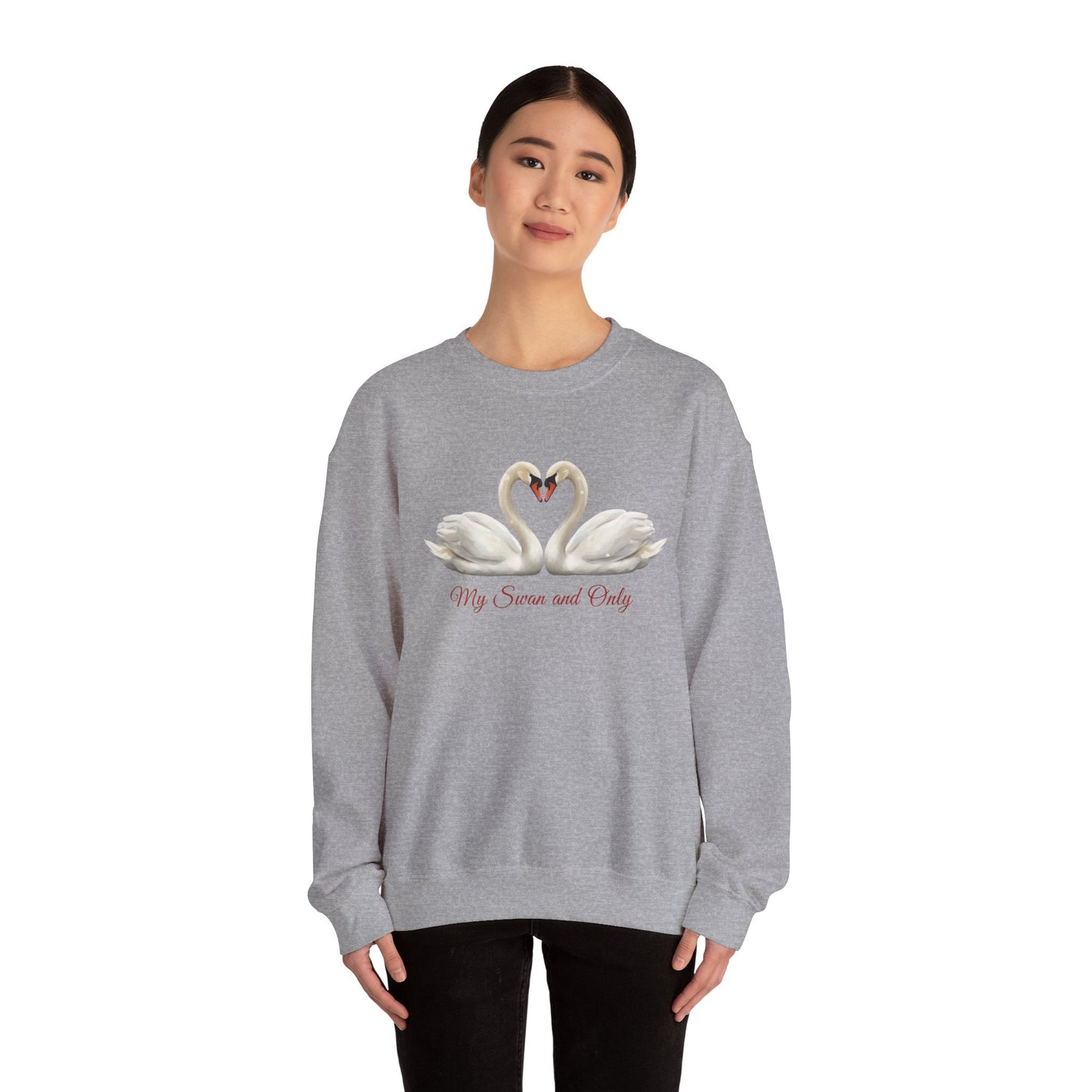 My Swan And Only Sweatshirt, Swan Love Sweater, Romantic Couple Gift, Valentine Sweatshirt, Anniversary Love Pullover