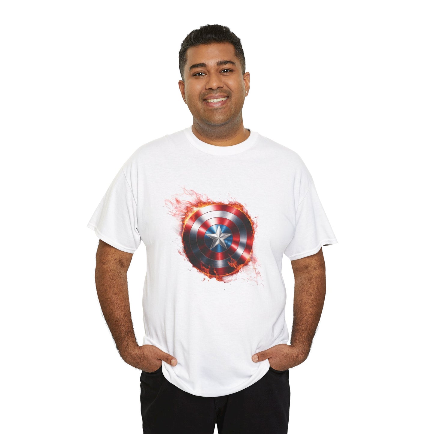 Captain America Flame Tee
