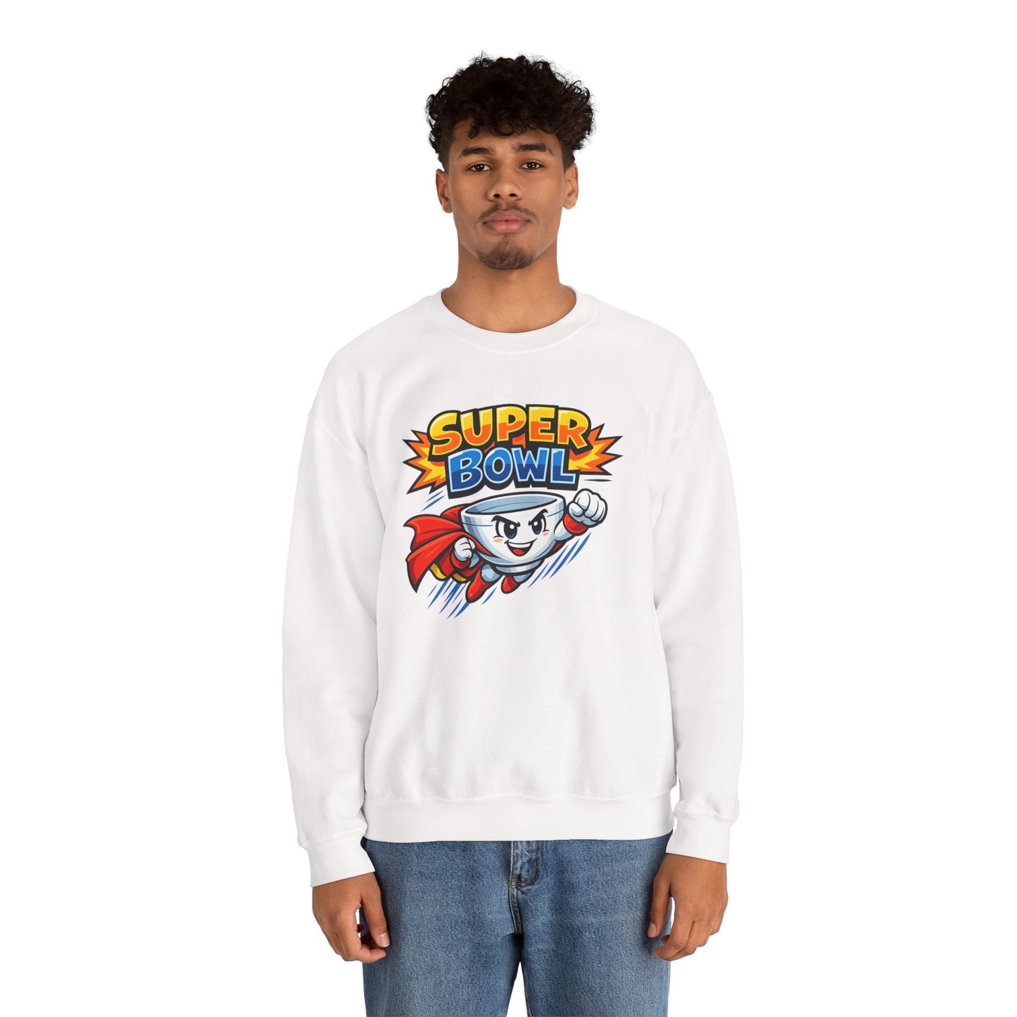 Super Bowl Sweatshirt, Funny Super Bowl Crewneck, Football Party Sweatshirt, Game Day Pullover, Bowl Pun Shirt, Unisex Graphic Crew