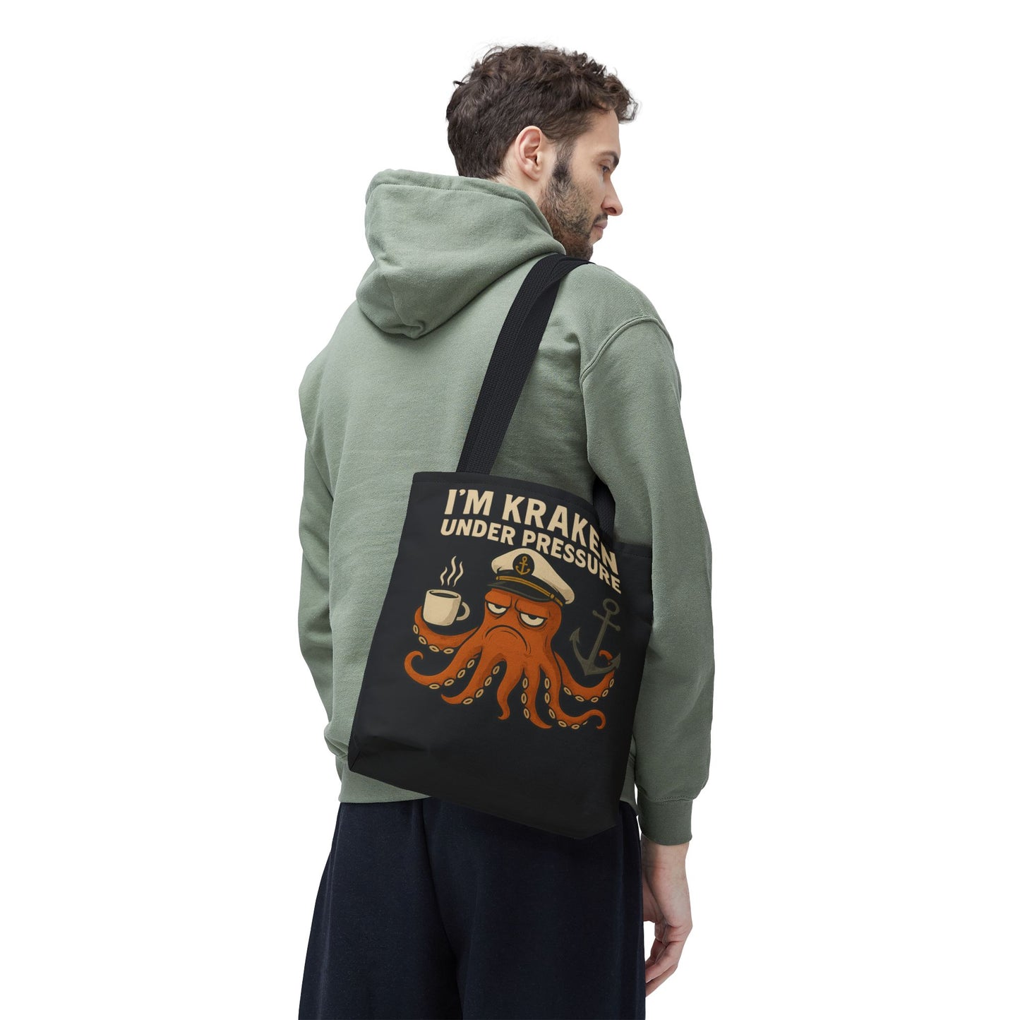 Stressed Octopus Tote Bag Nautical Bag Beach Tote Ocean Reusable Bag Seaside