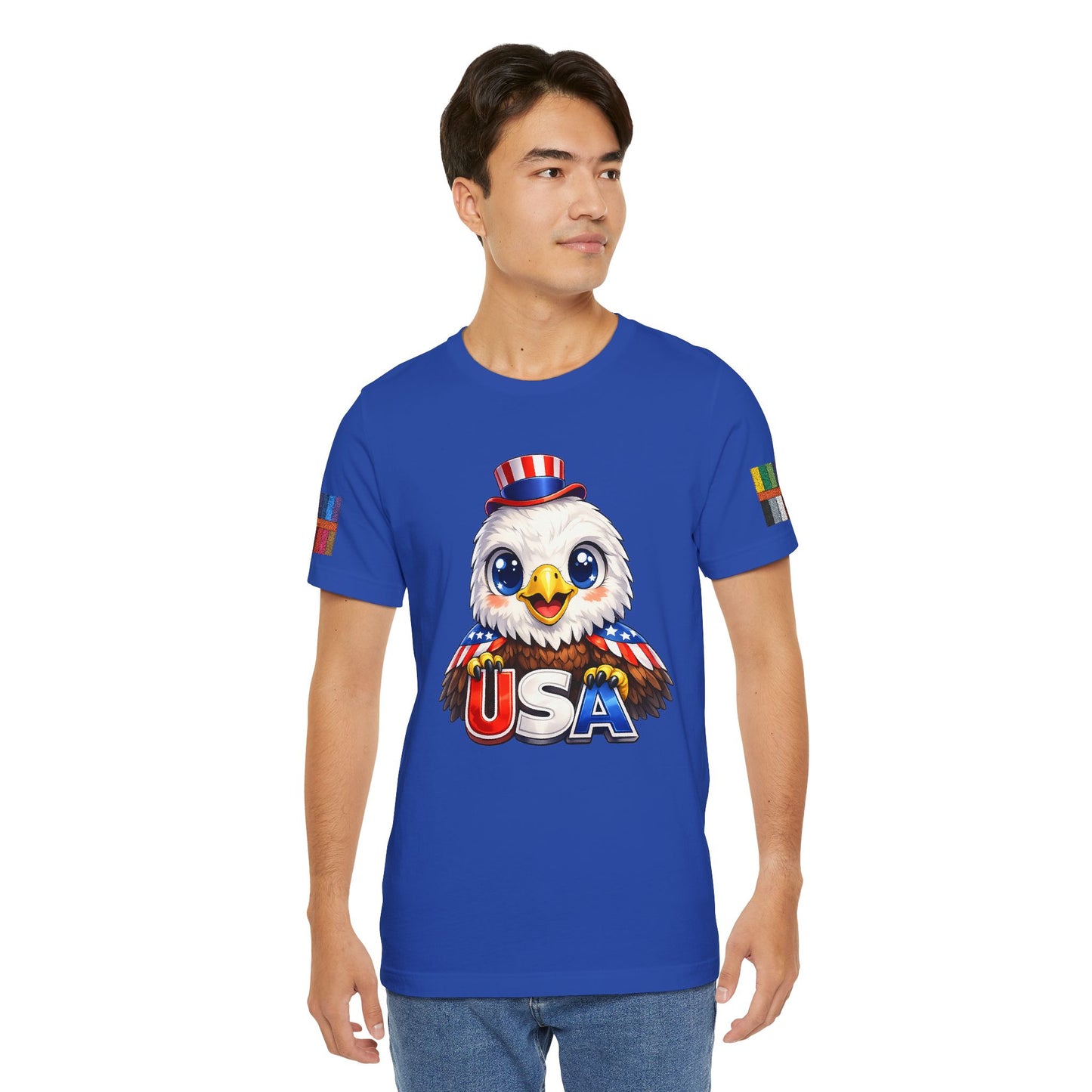 Cute USA Eagle Shirt, Patriotic Eagle T Shirt, Fourth Of July Shirt, American Flag Eagle Tee, Freedom Graphic Shirt, USA Pride Top