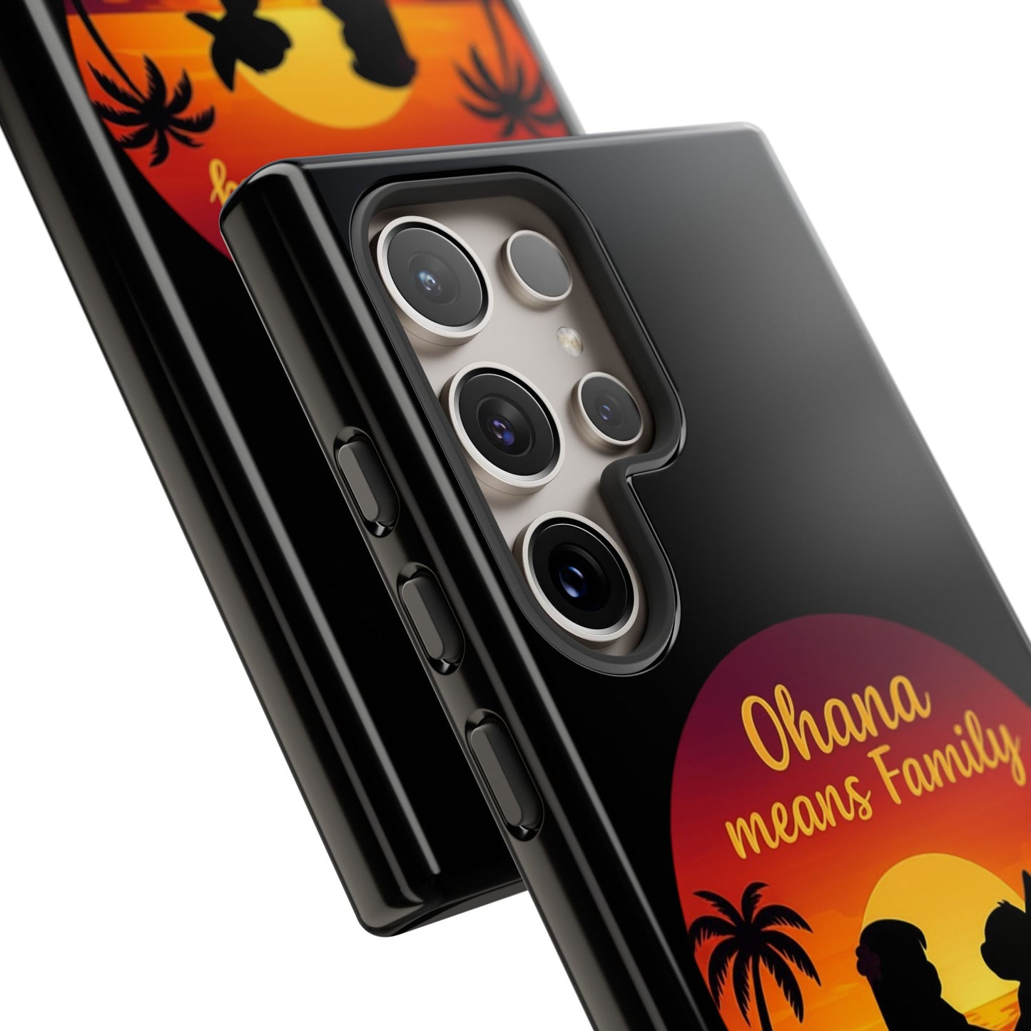 Ohana Means Family Samsung Case – Cute Hawaii Sunset Phone Cover – Lilo and Stitch-Inspired Gift – Protective Case for Galaxy S Series