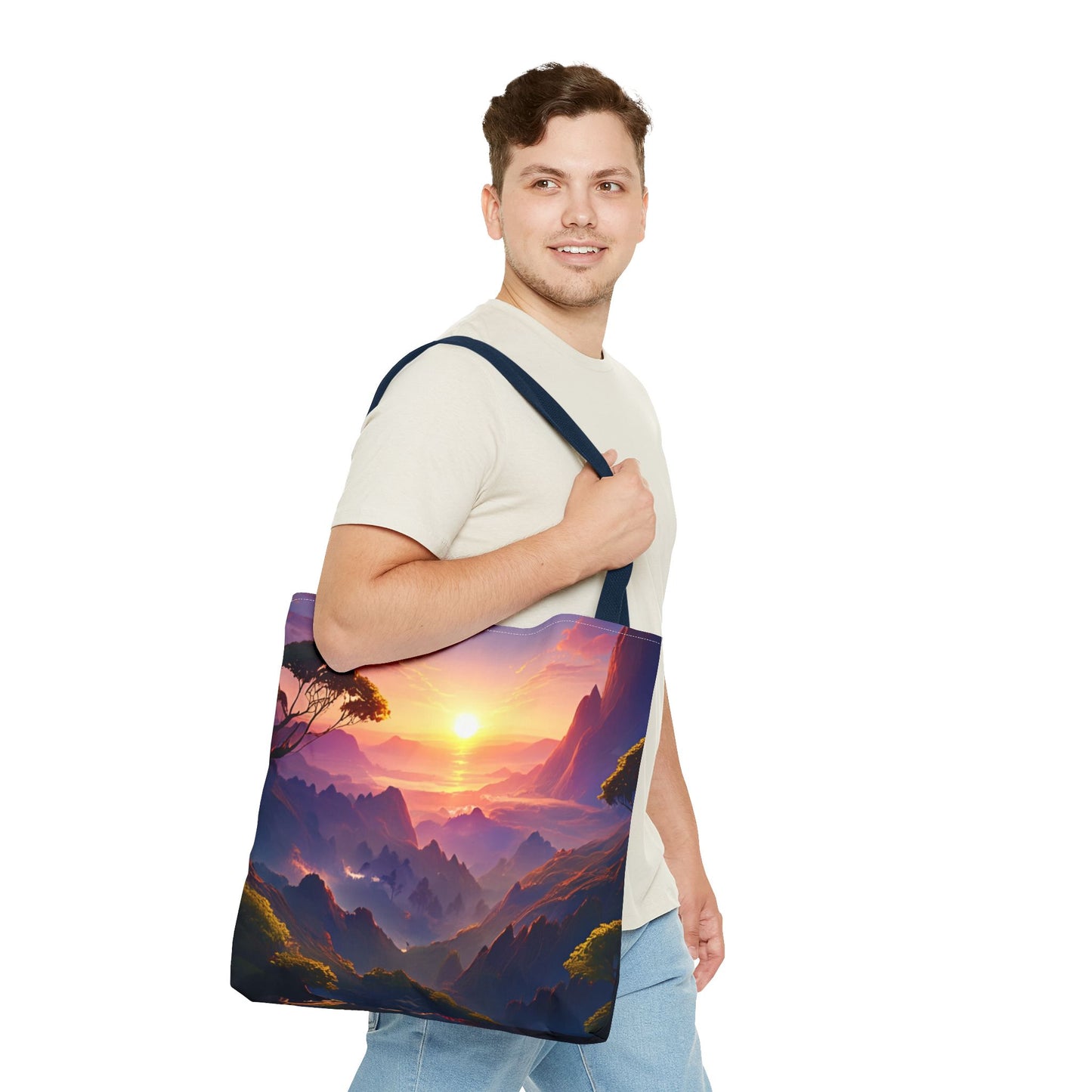 Sunset Landscape Tote Bag