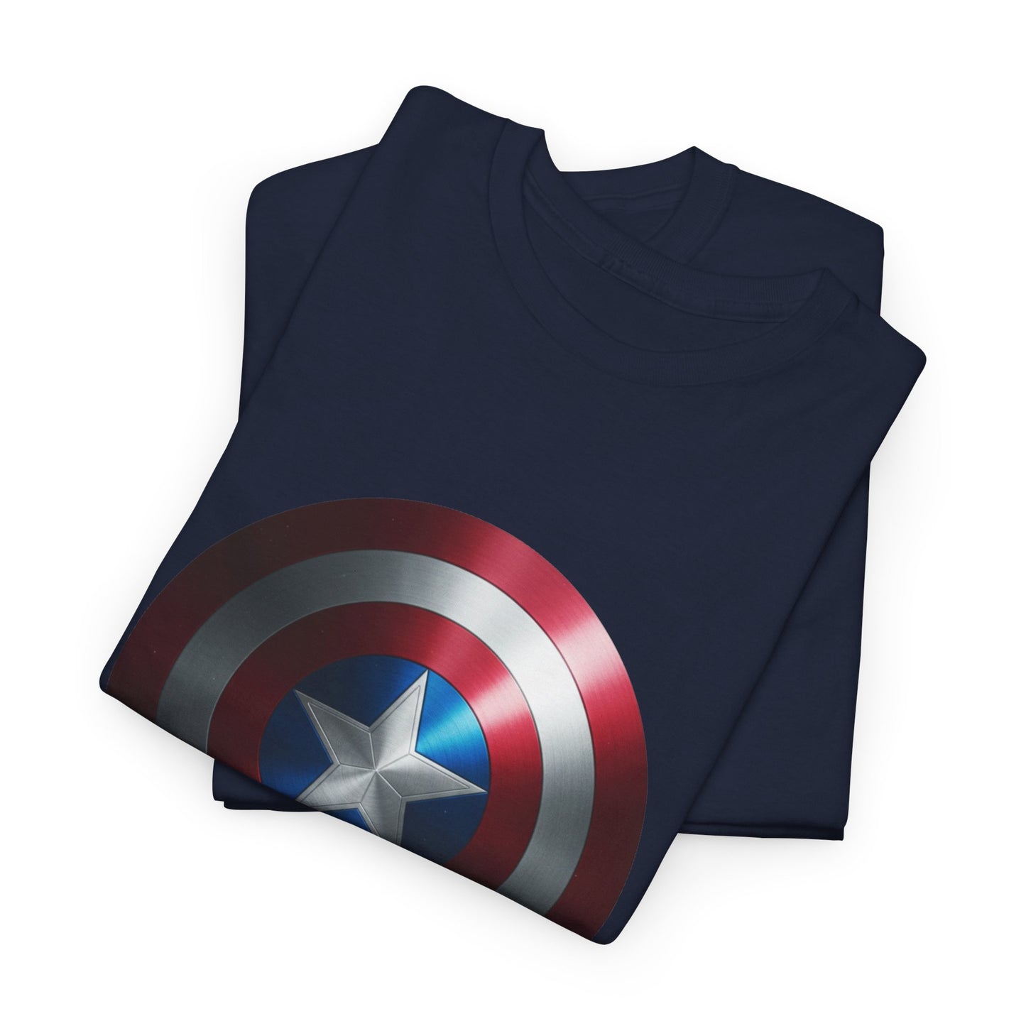 Patriotic Hero Shield Shirt – Star Emblem Graphic Tee – Super Soldier Gift – Comic Inspired Unisex Shirt – Cosplay Convention Top