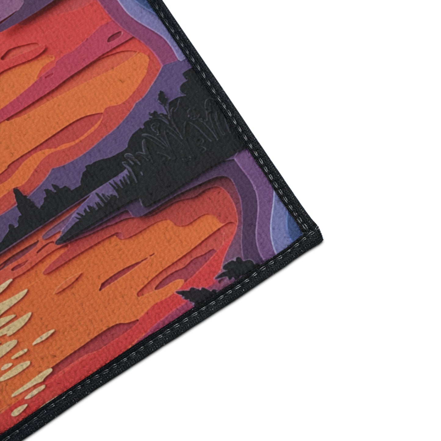 Floor Mat - Paper Art Sunset design