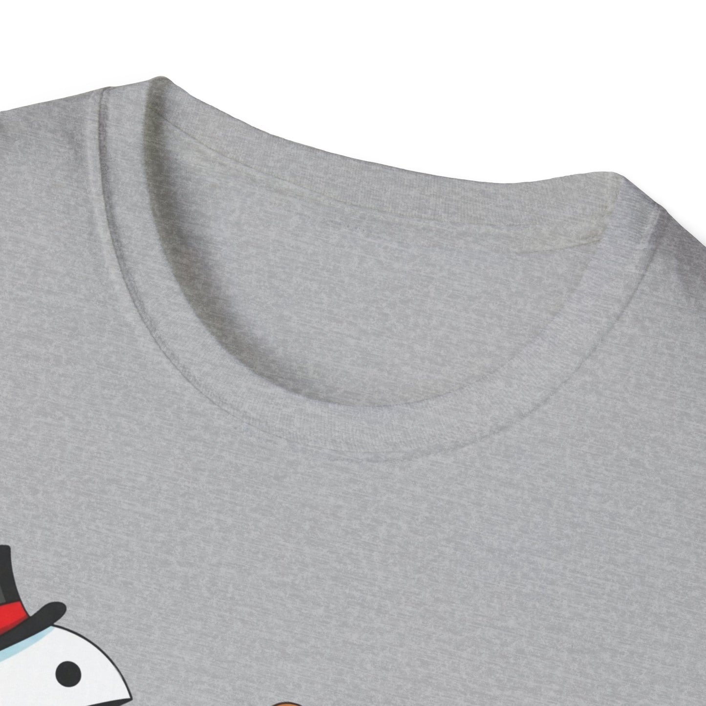 Funny Snowman And Gingerbread T-Shirt, Cute Christmas Tee, Holiday Humor Shirt, Festive Graphic Tee For Men And Women, Winter Gift Idea