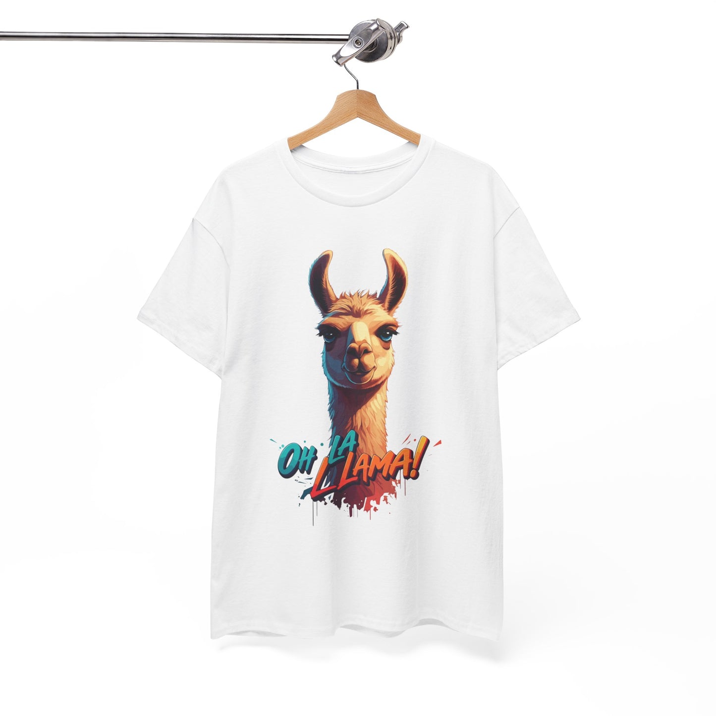 Oh la Llama Graphic Tee | Fun Llama T-Shirt, Cute Animal Lover Shirt, Llama Lover Gift, Quirky Party Tee, Trending Llama Fashion
