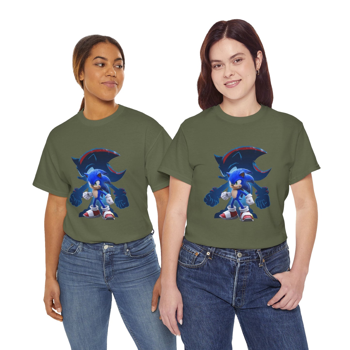 Blue Speed Hero Graphic Tee | Retro Gaming Legend T-Shirt | Fan Inspired Gamer Apparel | Cool Vintage Style Unisex Shirt for Adults & Teens