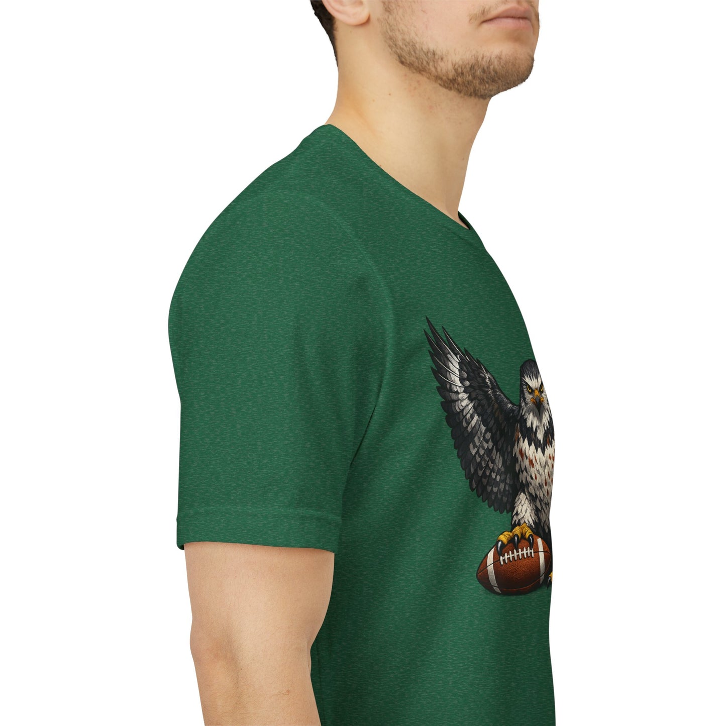 Hawk Football Shirt, Hawk Holding Football T Shirt, Hawk Mascot Tee, Football Bird Of Prey Shirt, Game Day Sports Tee, Hawk Fan Gift