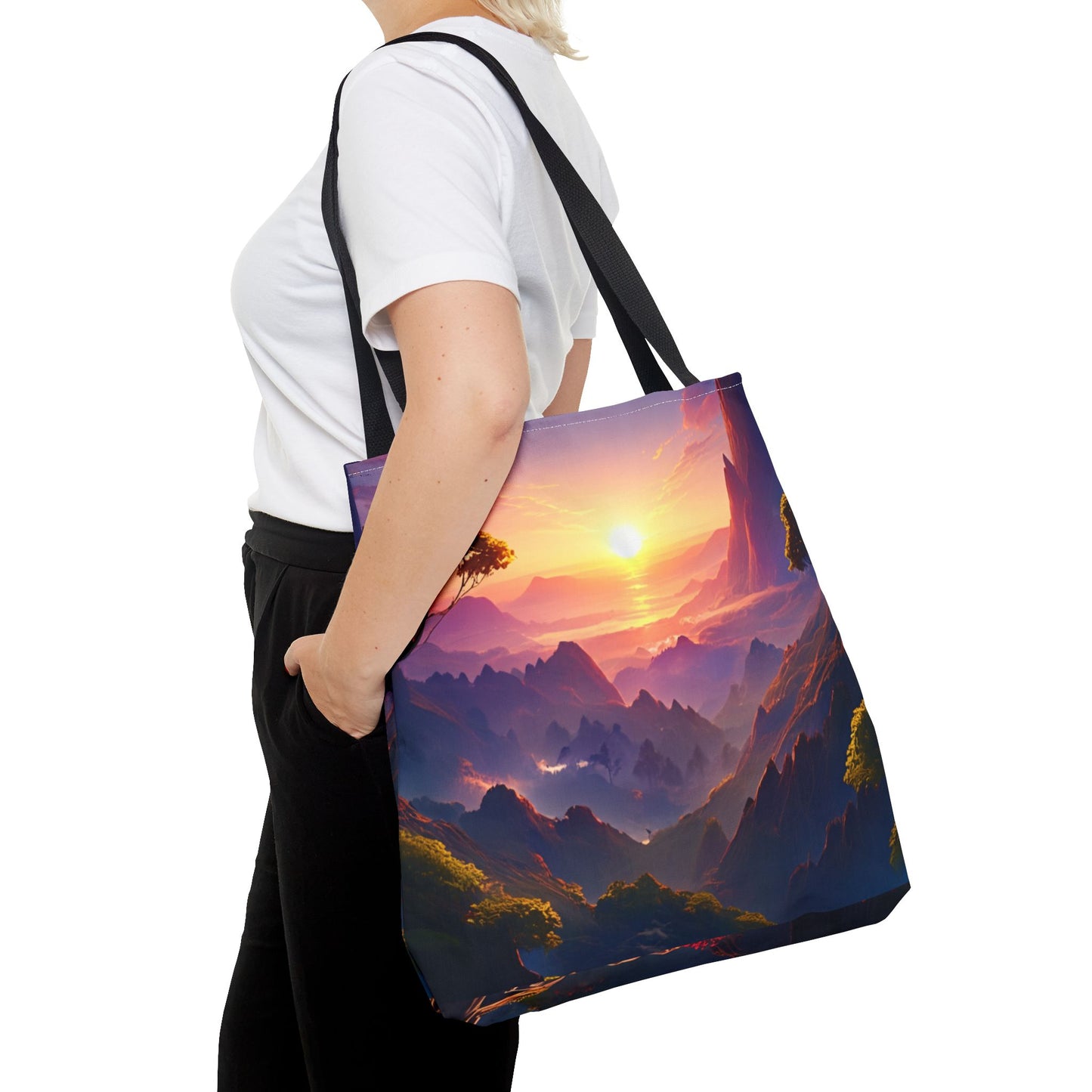 Sunset Landscape Tote Bag