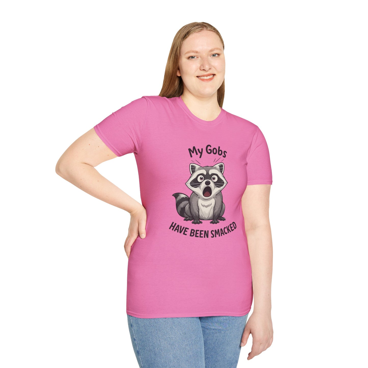 My Gobs Have Been Smacked Shirt, Funny Raccoon T Shirt, Gobsmacked Joke Tee, Meme Animal Shirt, Absurd Humor Graphic Tee
