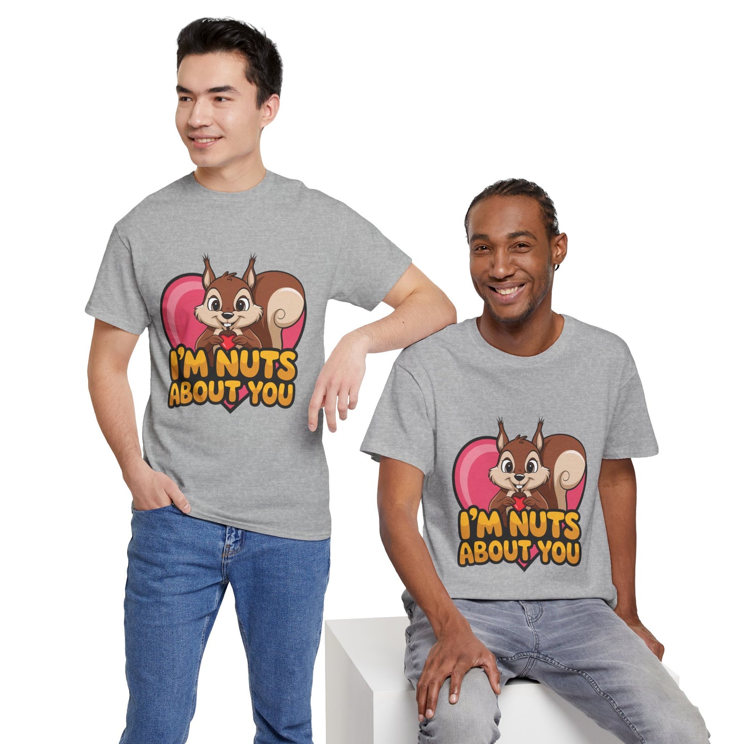 I’m Nuts About You Shirt, Funny Valentine Shirt, Squirrel Love T Shirt, Cute Animal Pun Tee, Valentine Gift For Him Her