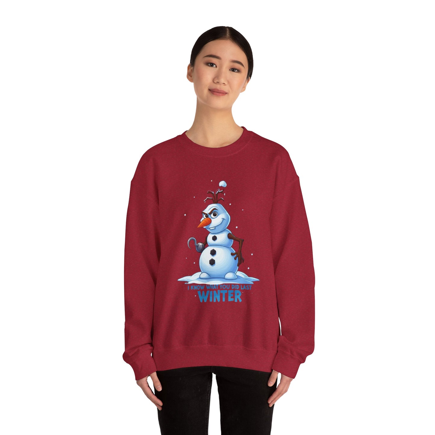 Winter Snowman Sweatshirt - I Know What You Did Last Winter