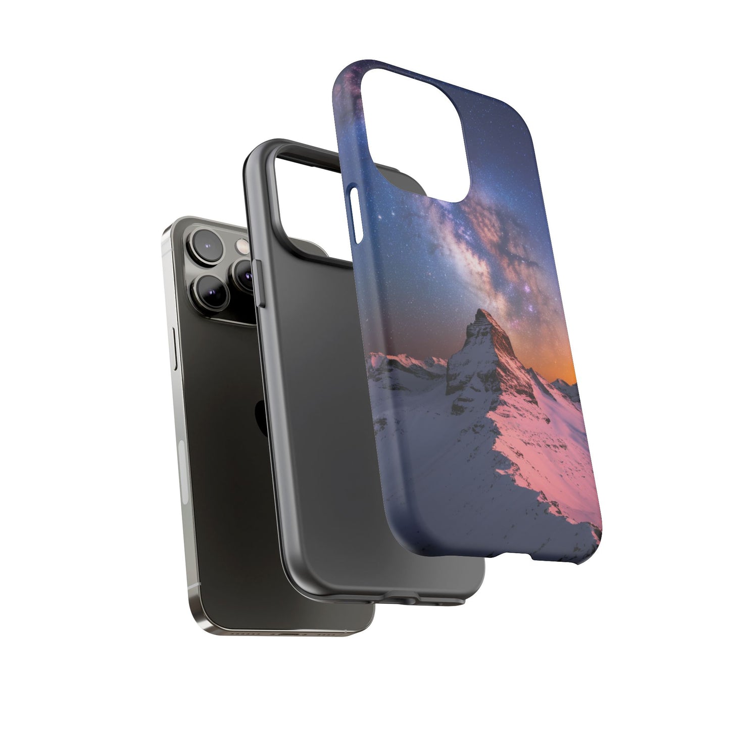iPhone Case Mountain Top and Milky Way Nature Phone Case Unique Gift