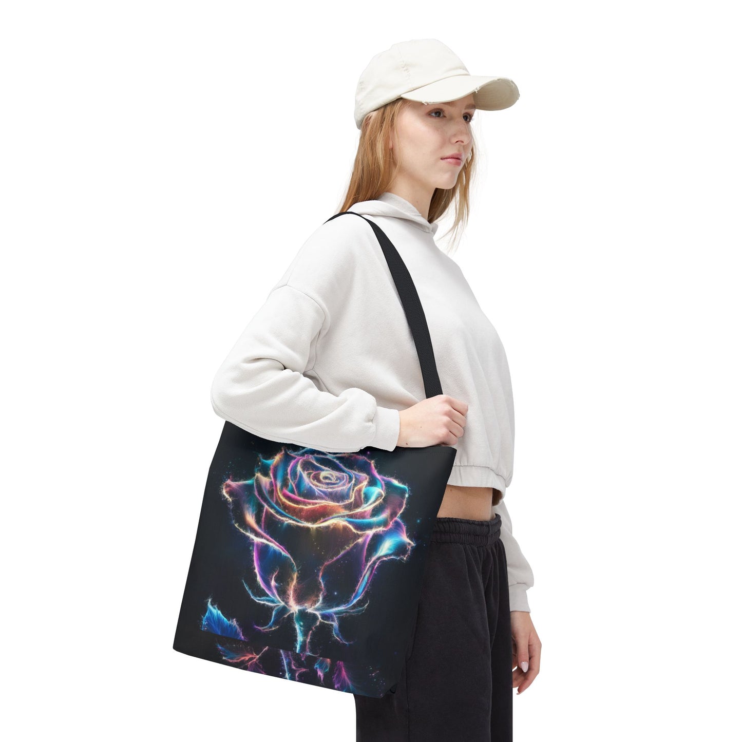 Glowing Rose Tote Bag