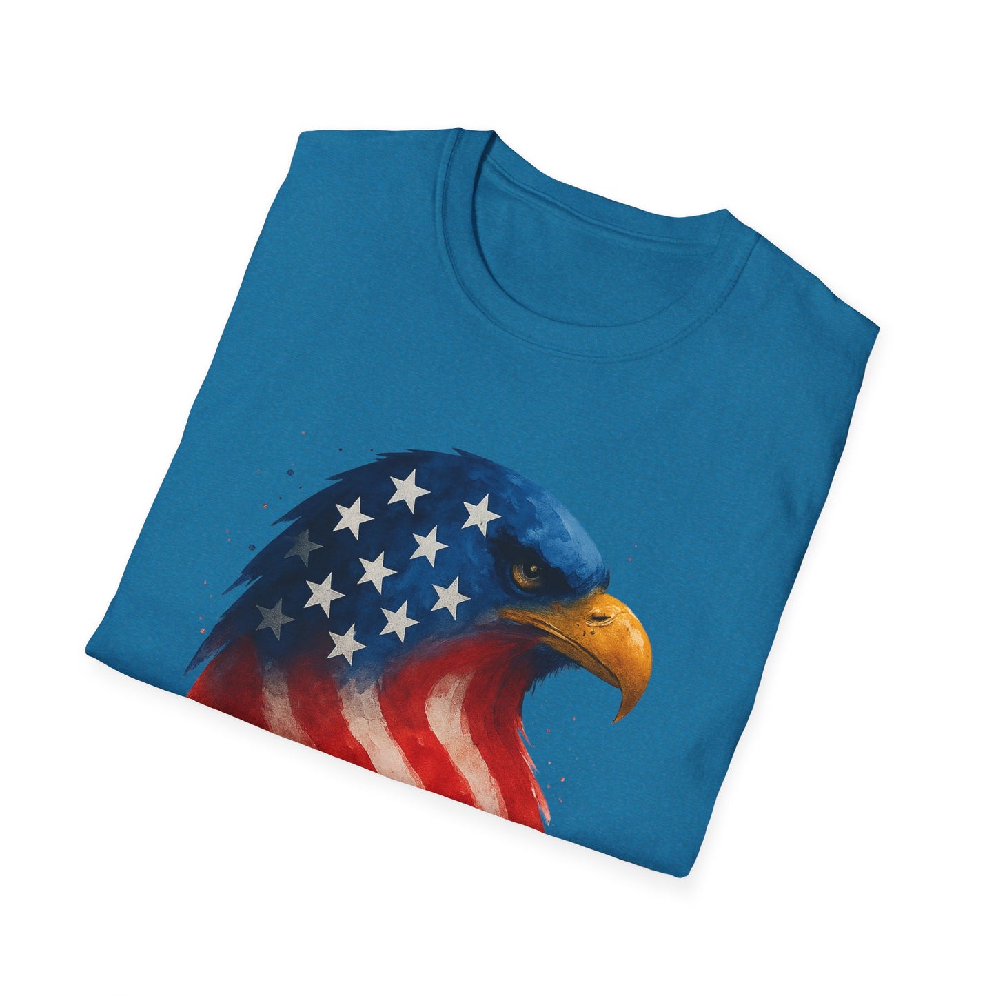 American Flag Eagle Shirt - 4th of July Patriotic Tee - USA Freedom T-Shirt - Independence Day Shirt - Bald Eagle Graphic Tee