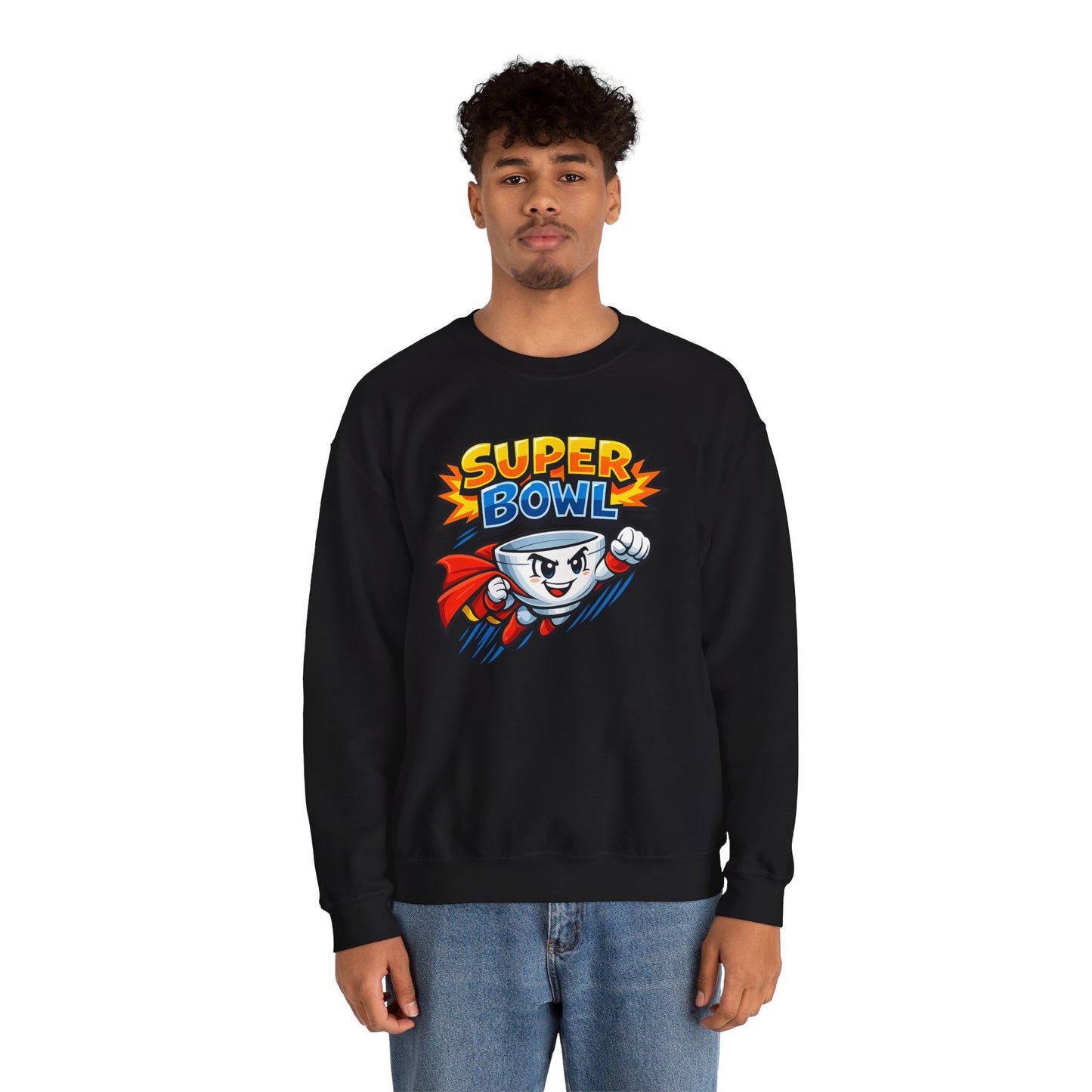 Super Bowl Sweatshirt, Funny Super Bowl Crewneck, Football Party Sweatshirt, Game Day Pullover, Bowl Pun Shirt, Unisex Graphic Crew
