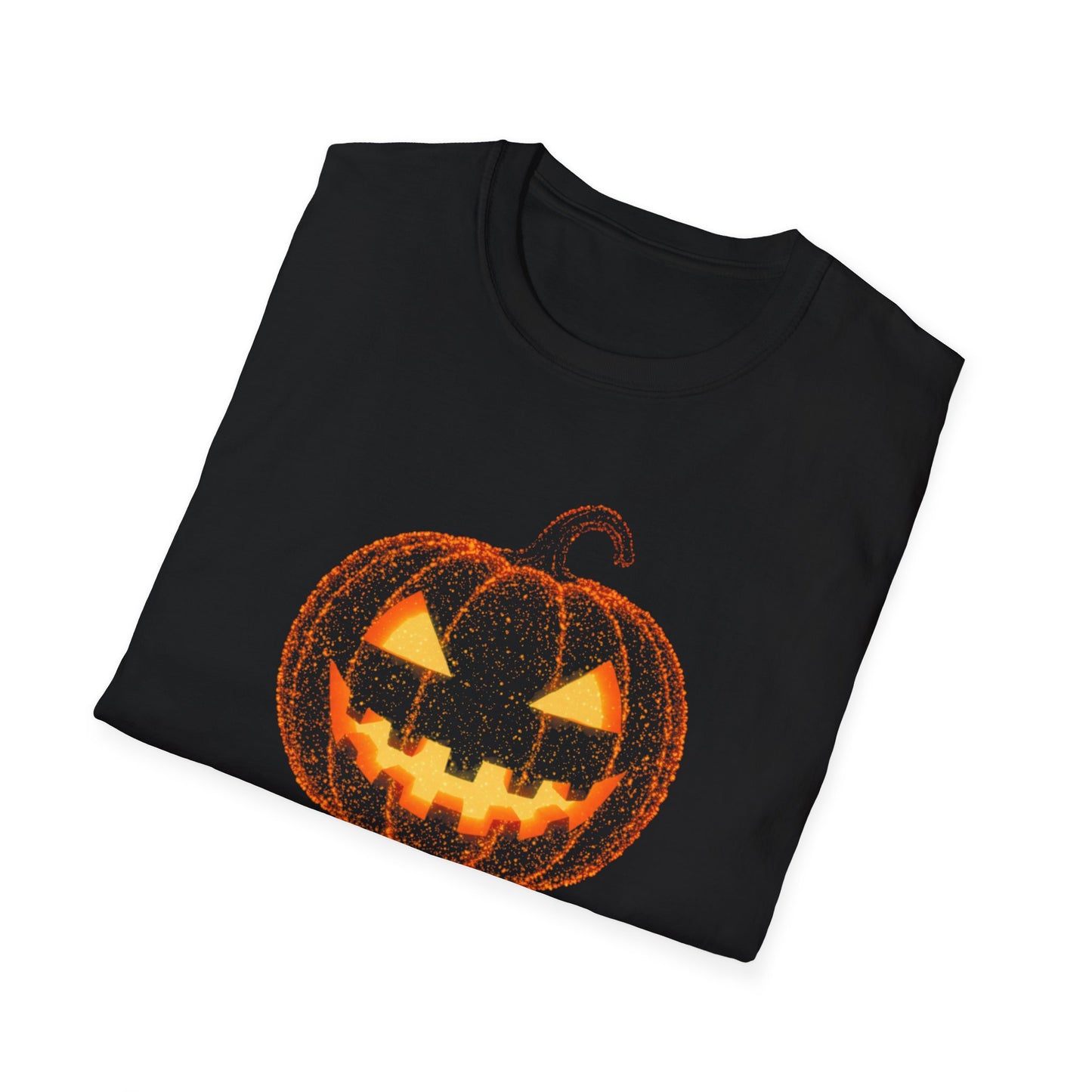 Bioluminescent Jack-O'-Lantern Halloween Shirt - Glowing Pumpkin Face Tee, Spooky Fall T-Shirt, Halloween Party Shirt, Unisex Fit