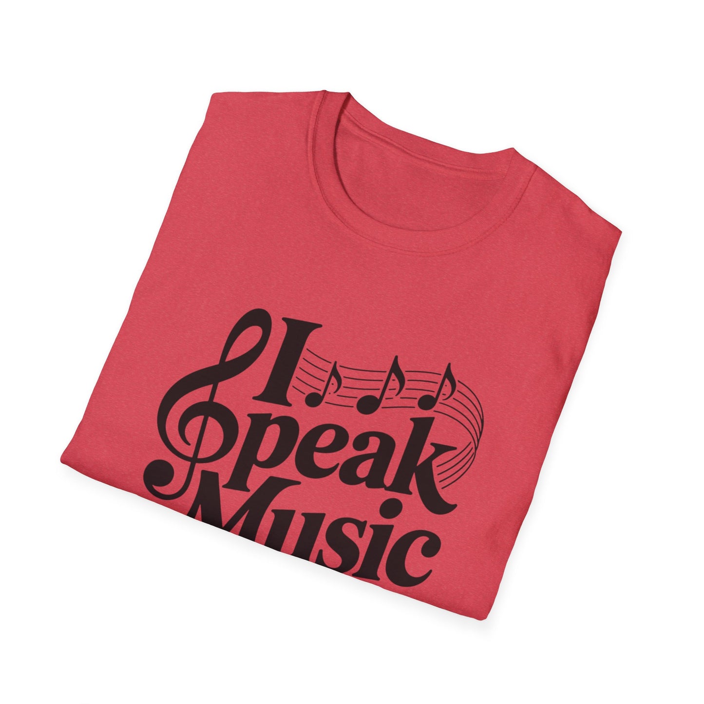 I Speak Music Shirt | Funny Music Lover T-Shirt | Gift for Musicians, Choir, Band Teachers & Music Students | Treble Clef Graphic Tee