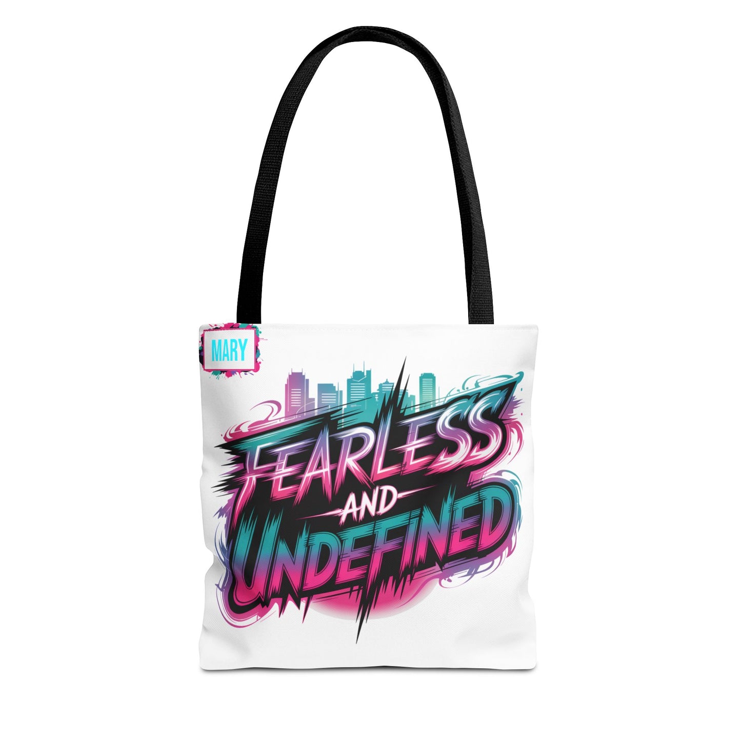 Custom Name Tote Bag | Fearless and Undefined Design | K-Pop Inspired Gift for Fans | Personalized Bold Aesthetic Bag | Trendy Streetwear Tote