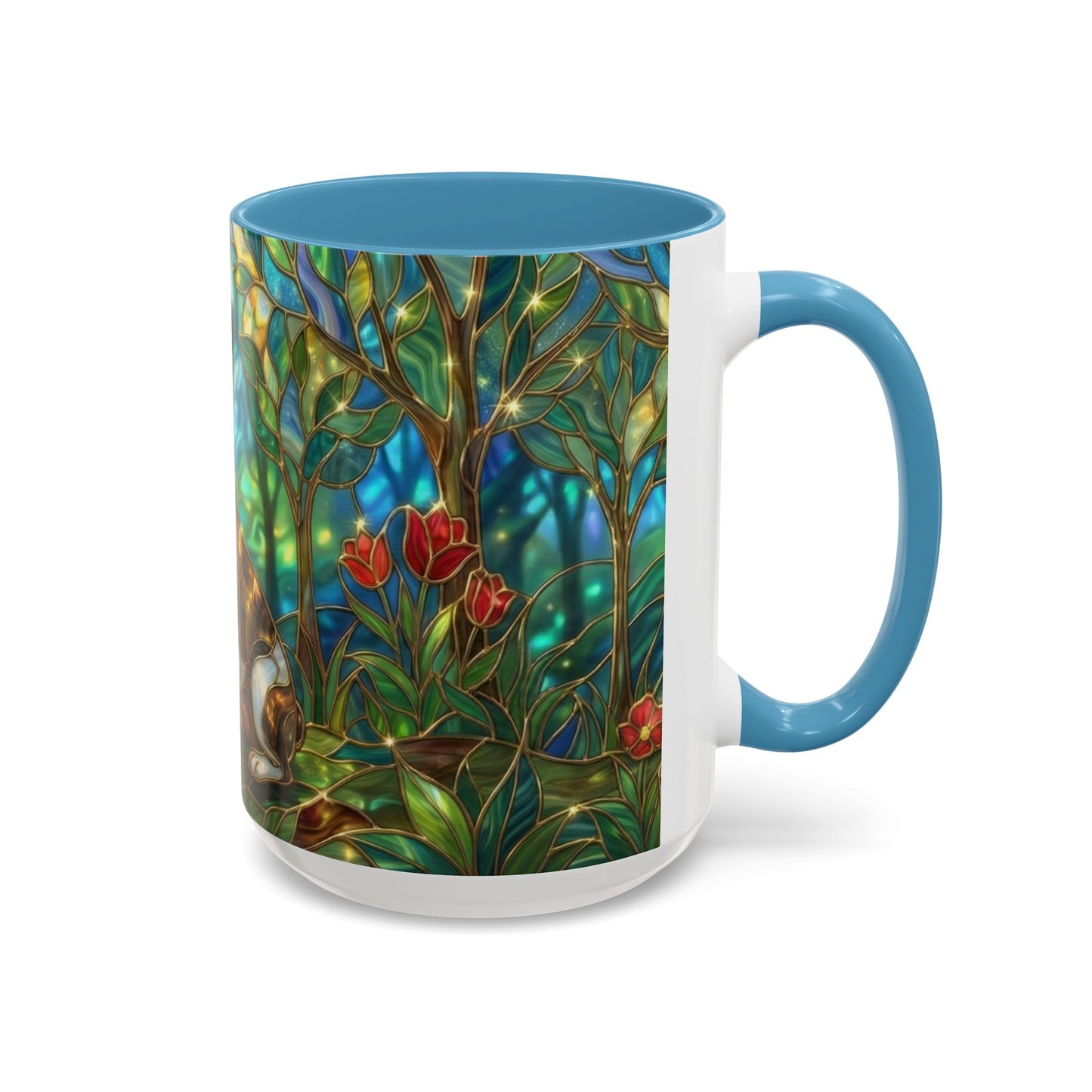 Stained Glass French Bulldog Mug, Frenchie Coffee Mug, Colorful French Bulldog Art Cup, Dog Mom Gift, Pet Lover Mug, Unique Frenchie Gift