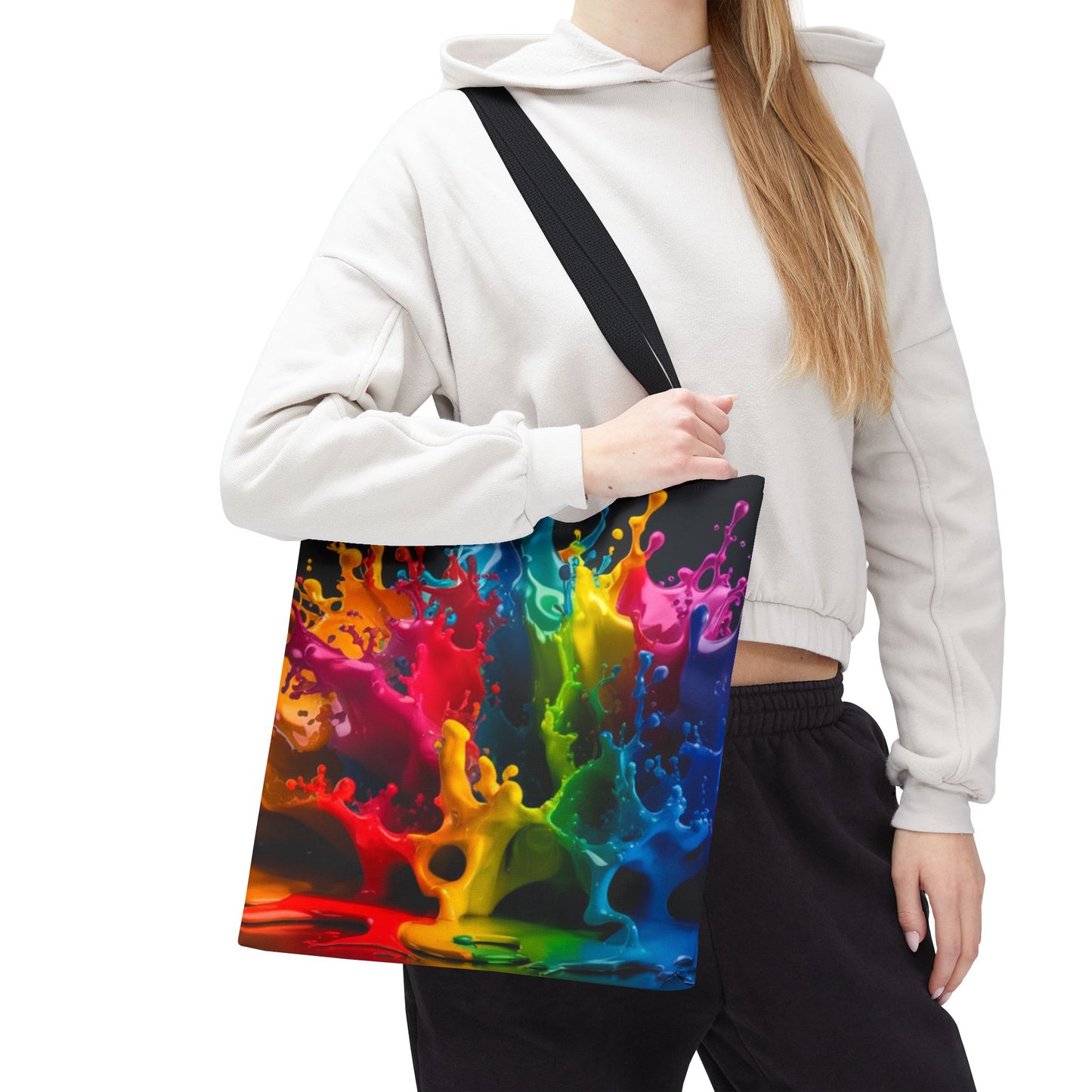 Colorful Splash Tote Bag - Vibrant Art for Every Occasion
