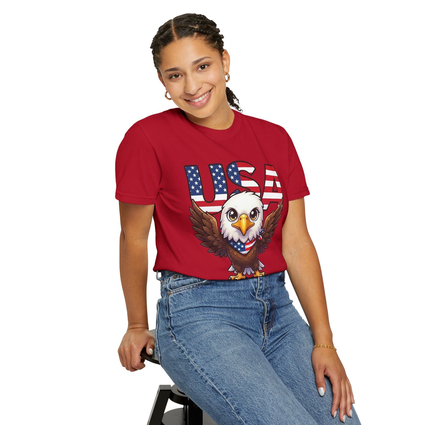 USA Eagle Shirt, Patriotic Comfort Colors Shirt, American Flag Eagle T Shirt, Fourth Of July Shirt, Freedom Graphic Tee, USA Pride Shirt