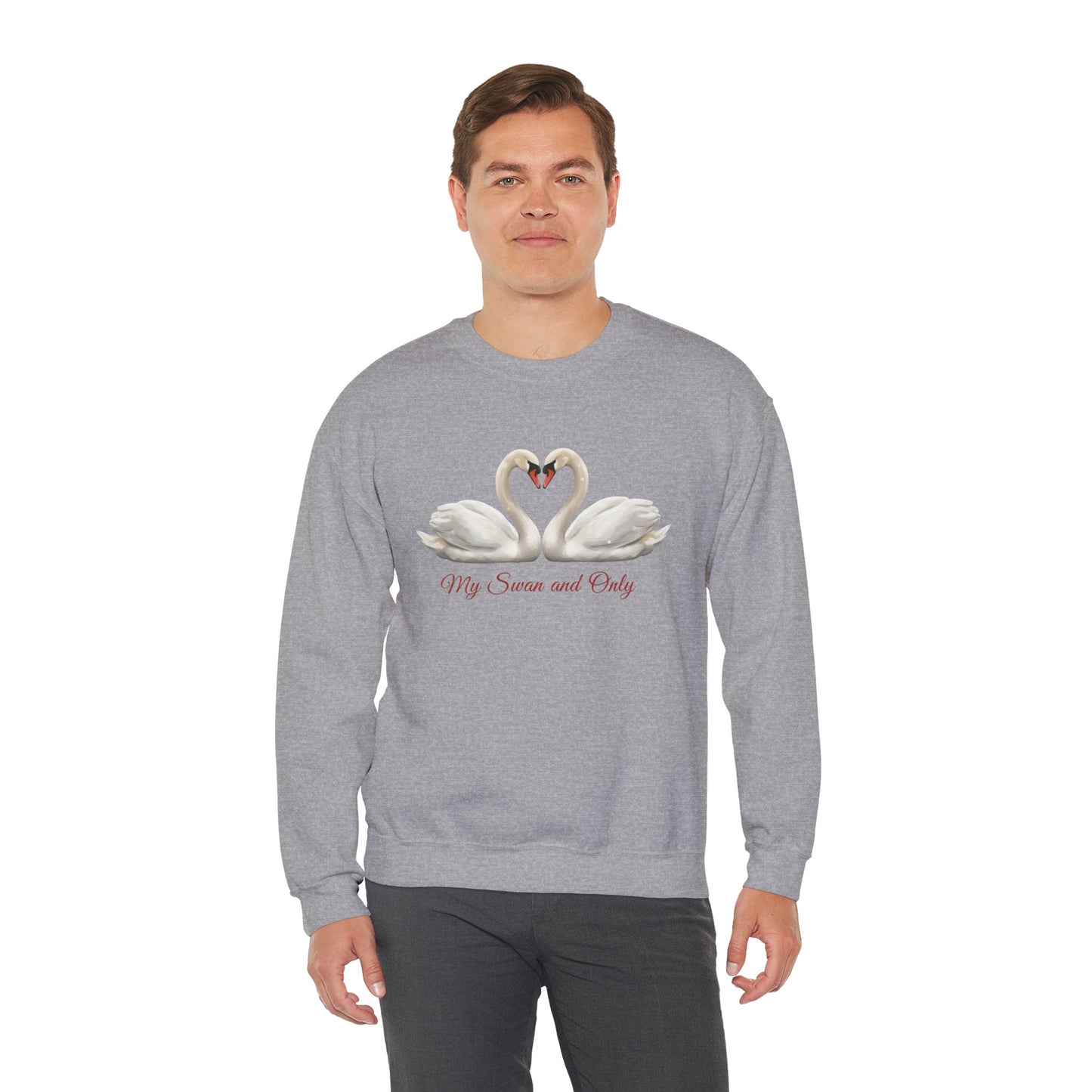 My Swan And Only Sweatshirt, Swan Love Sweater, Romantic Couple Gift, Valentine Sweatshirt, Anniversary Love Pullover