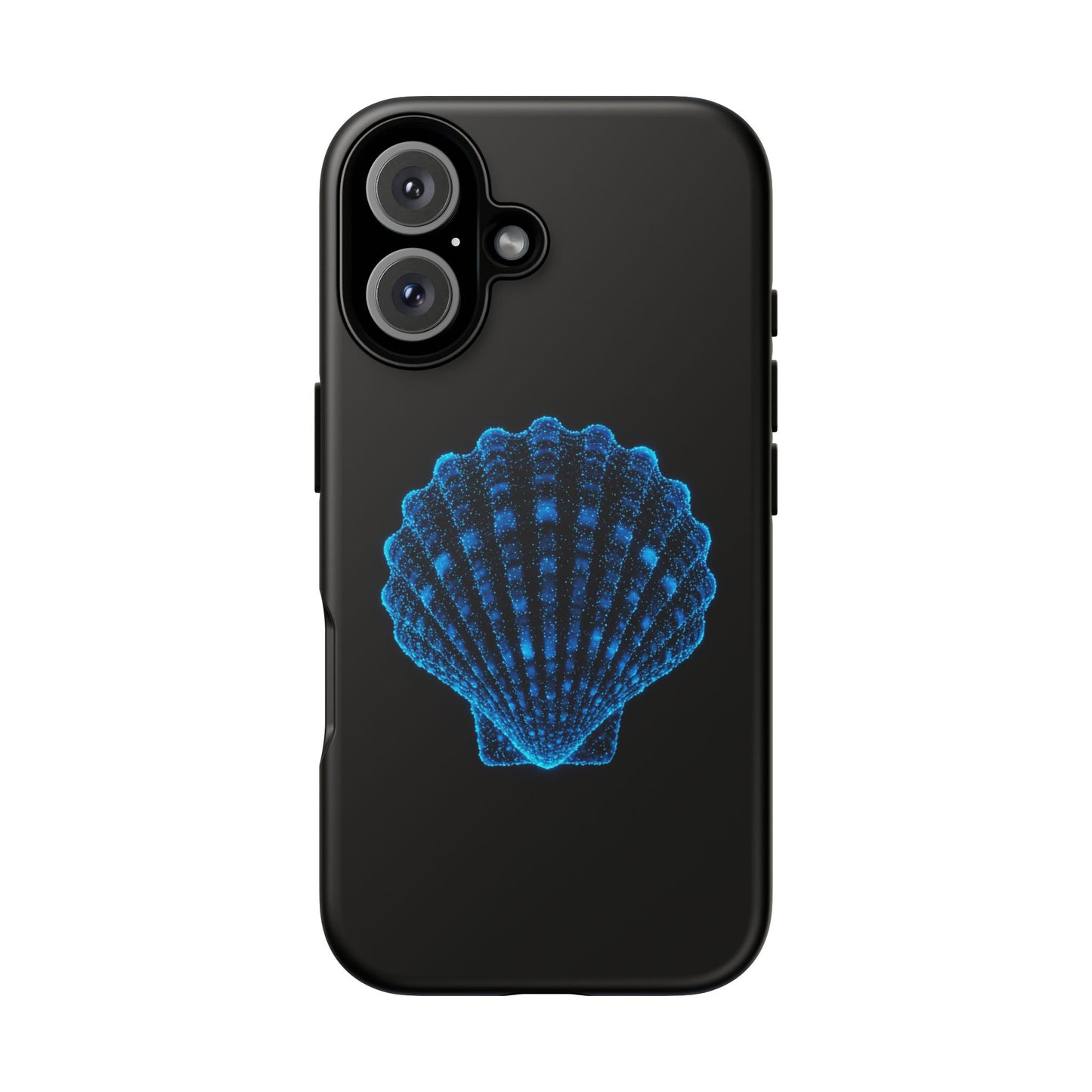 Ocean Blue Shell Tough iPhone Case Durable Design for Beach Lovers