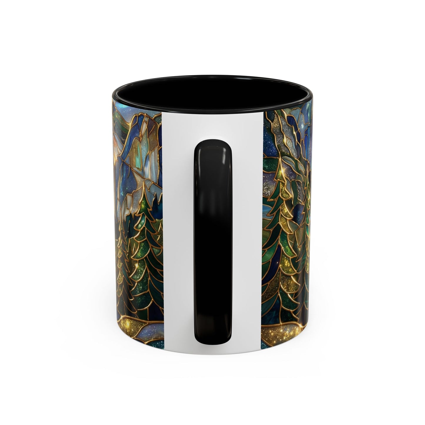 Stained Glass Yosemite Mug, Yosemite Mountain Coffee Cup, Waterfall Landscape Art Mug, Scenic Nature Mug, Yosemite Gift, Outdoor Lover Gift