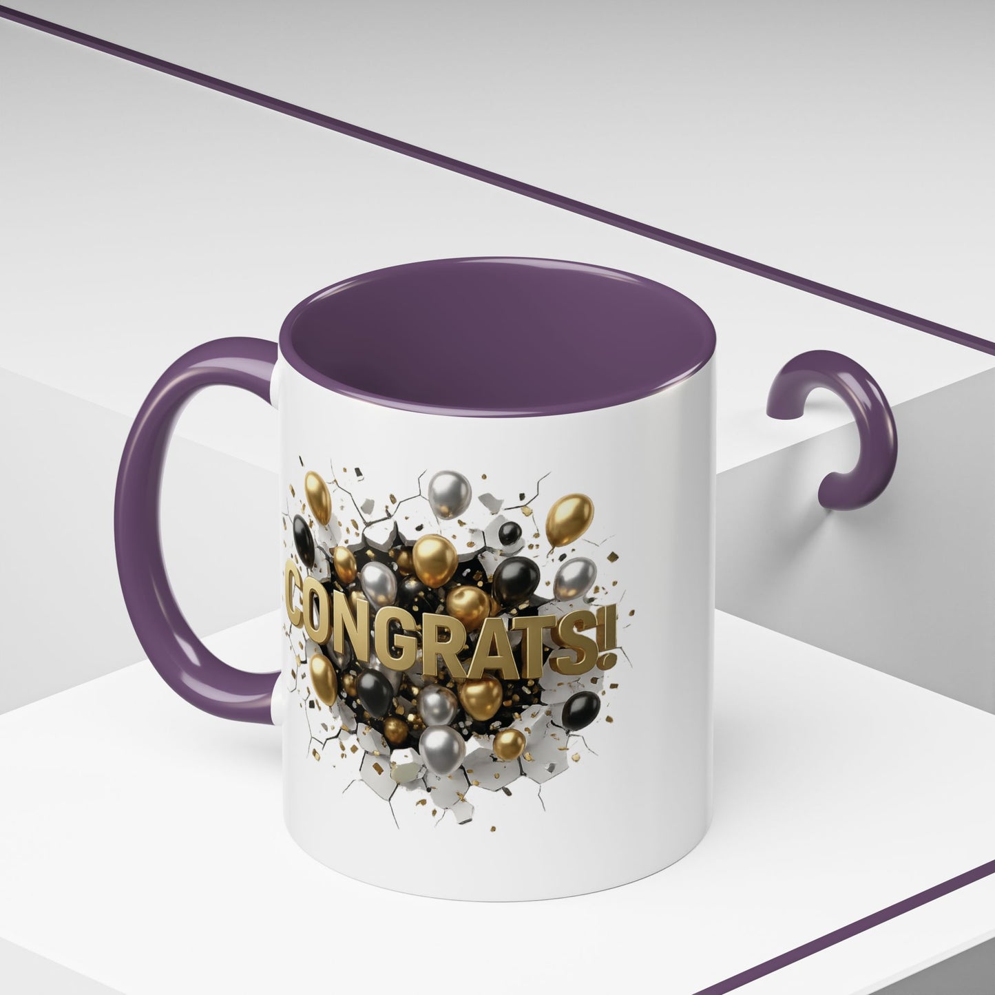 Personalized Congrats Mug, Custom Graduation Gift, Promotion Coffee Cup, New Dad Present, Teacher Appreciation Gift, Custom Name Cups