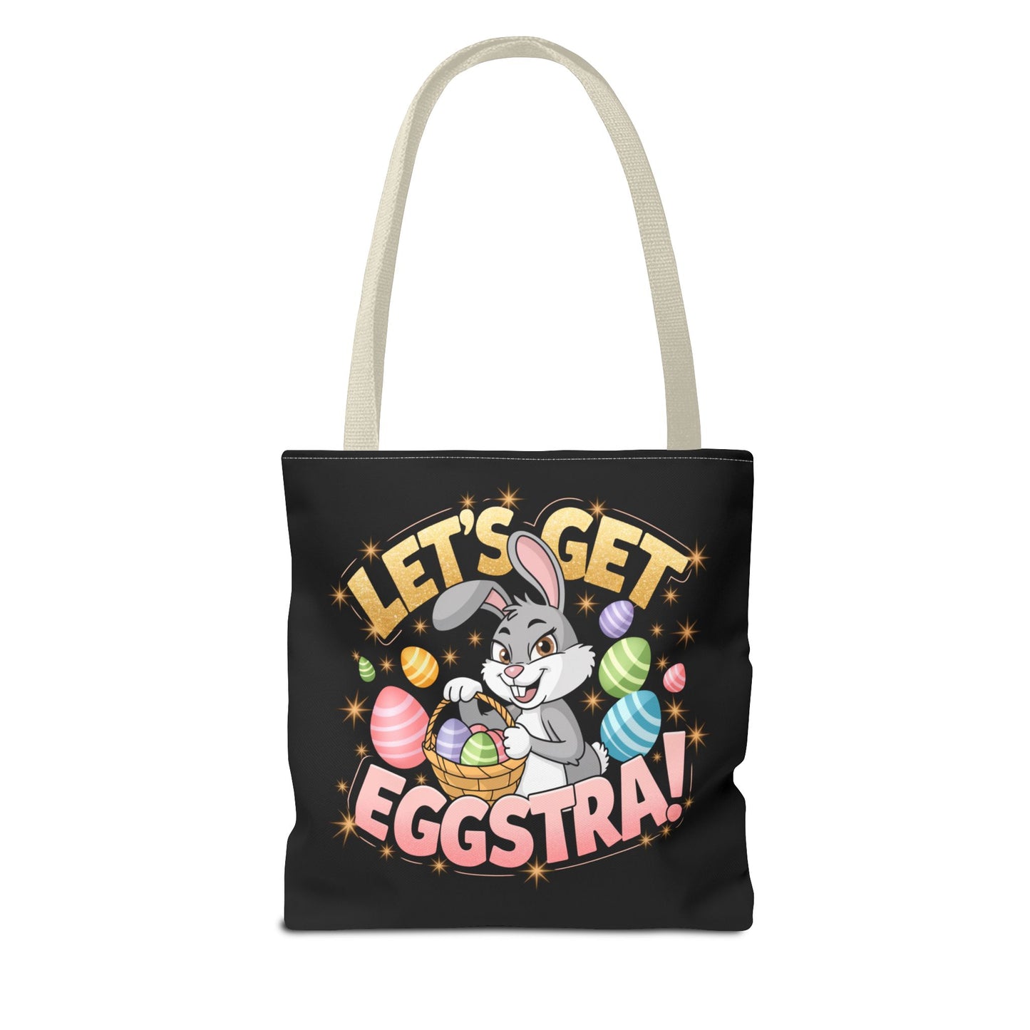 Easter Bunny Tote Bag - 'Leg's Get Eggstra'