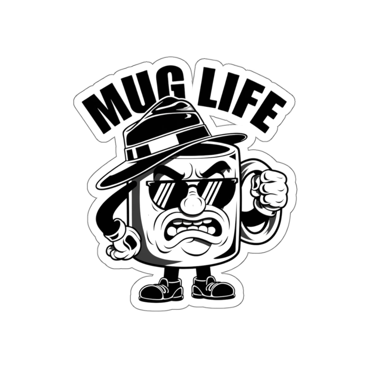 Mug Life Kiss-Cut Sticker